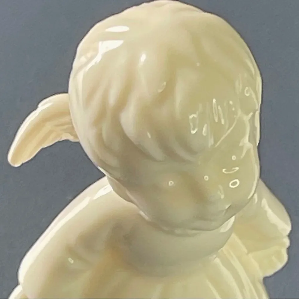 Maryland China 3 inch White Kissing Cheek Bone China Angel Figurines